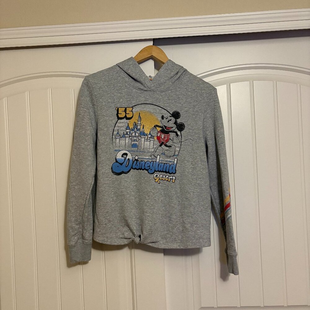 Disney Parks Disneyland Resort Hoodie Womens Medium Vintage Feel Mickey Castle